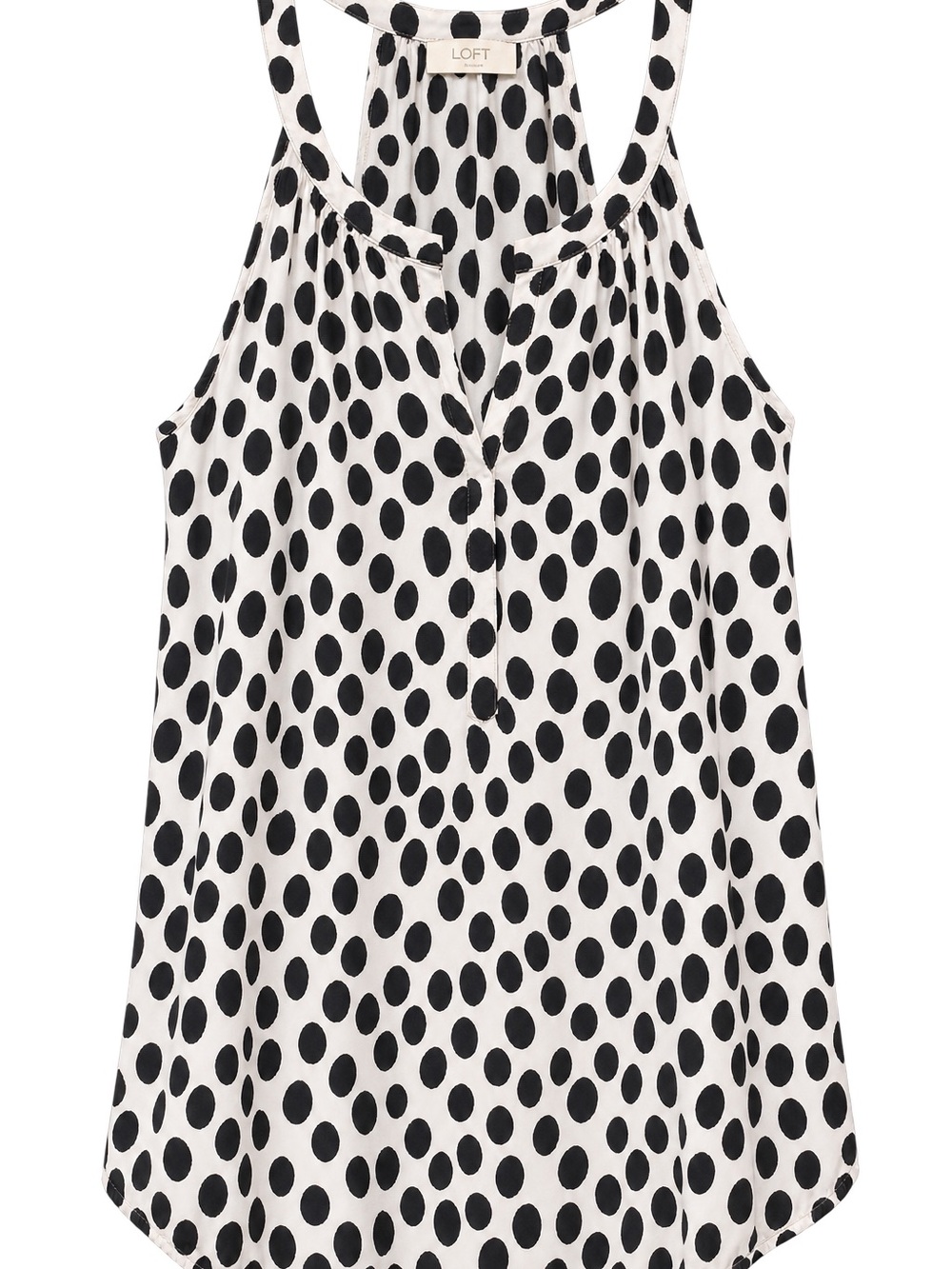 LOFT Black and White Polka Dot Girls Skirt